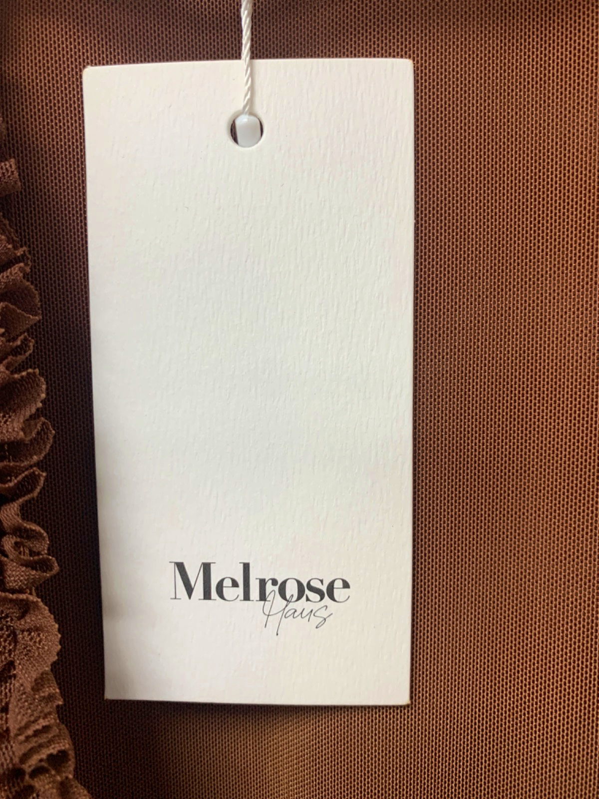 Melrose House Brown Gradient Sleeveless Dress UK S