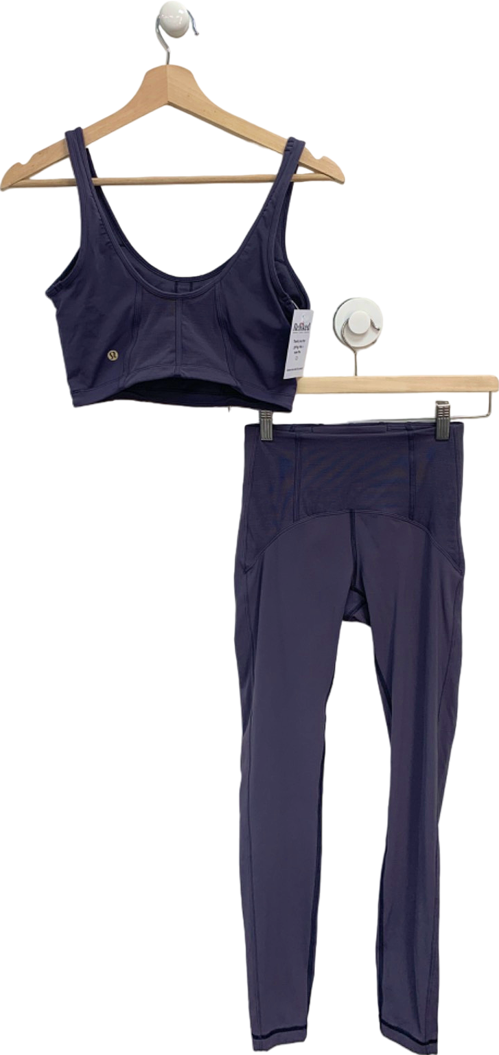 Lululemon Purple 2-piece Activewear Set UK S