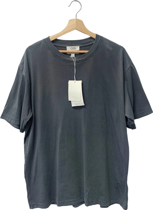 COS Grey Hand Dyed T-Shirt UK L