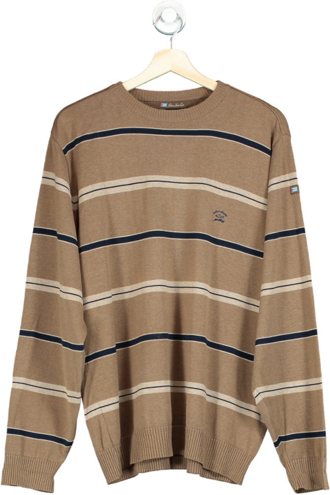 Paul & Shark Brown Striped Sweater UK L