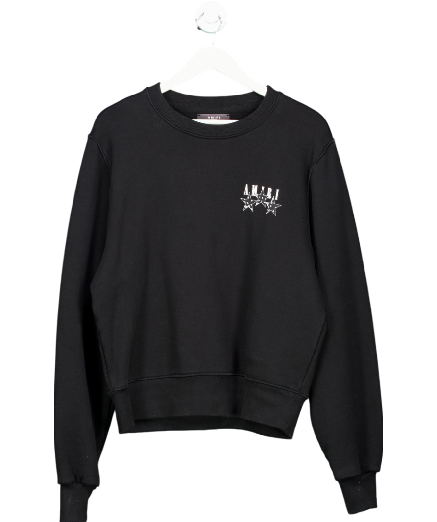 Amiri Black Bandana Stars Crew Neck UK XS