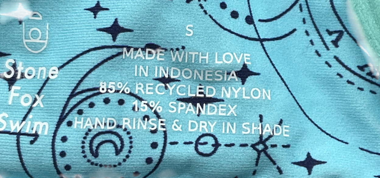 Stone fox swim Blue Bikini With Detailed Design UK XS