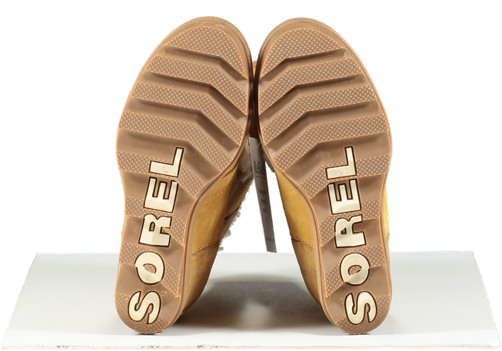 SOREL Beige L Joan Of Arctic Wedge Ii Shearling Boots UK 4.5 EU 37.5 👠