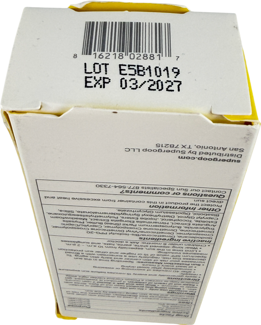 Supergoop Unseen Sunscreen Spf50 50ml