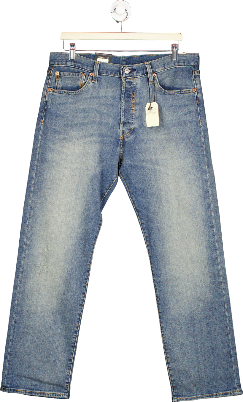 Levi's Blue 501 Original Stretch Jeans 34 X 30