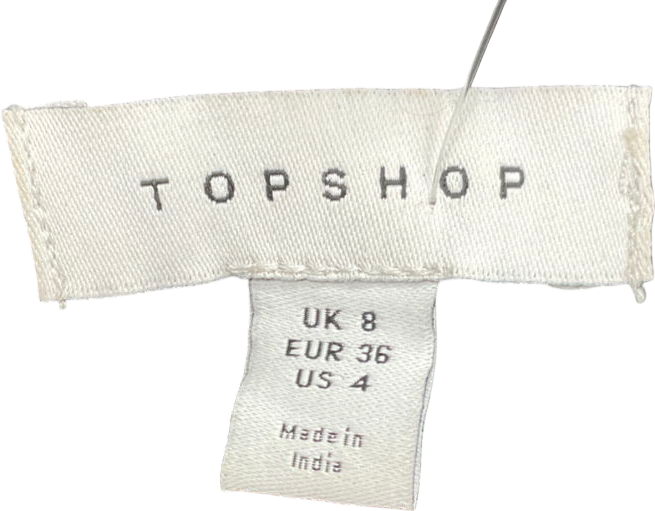 ASOS Brown Maxi Dress With Lace Insert In Animal Print UK 8