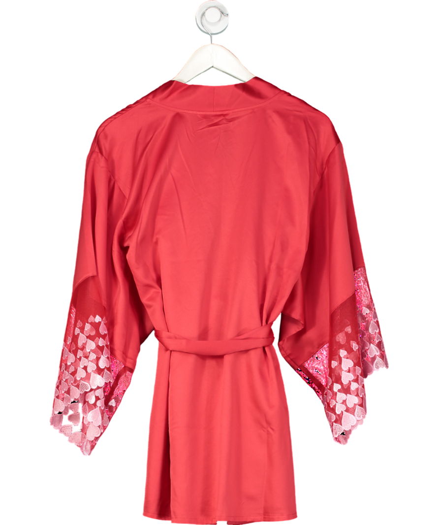 boux avenue Red Callie Heart Robe UK S