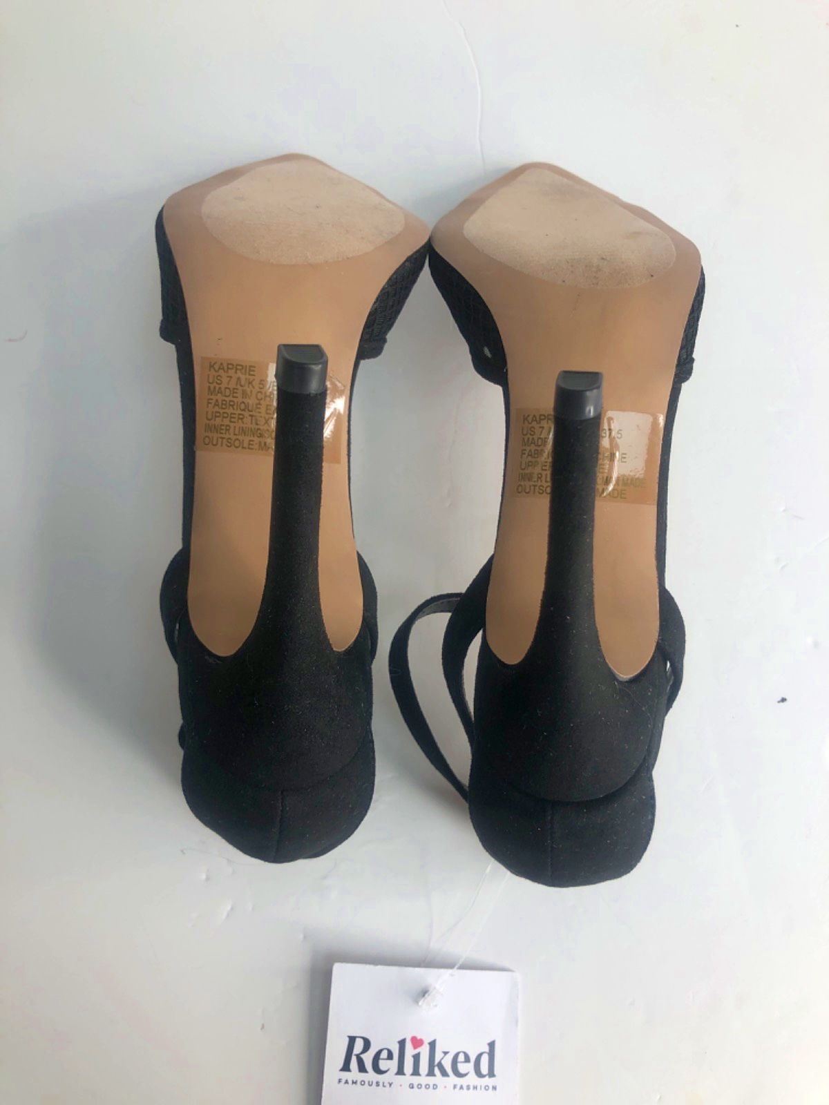 ShoeDazzle Black Mesh Heels UK 5