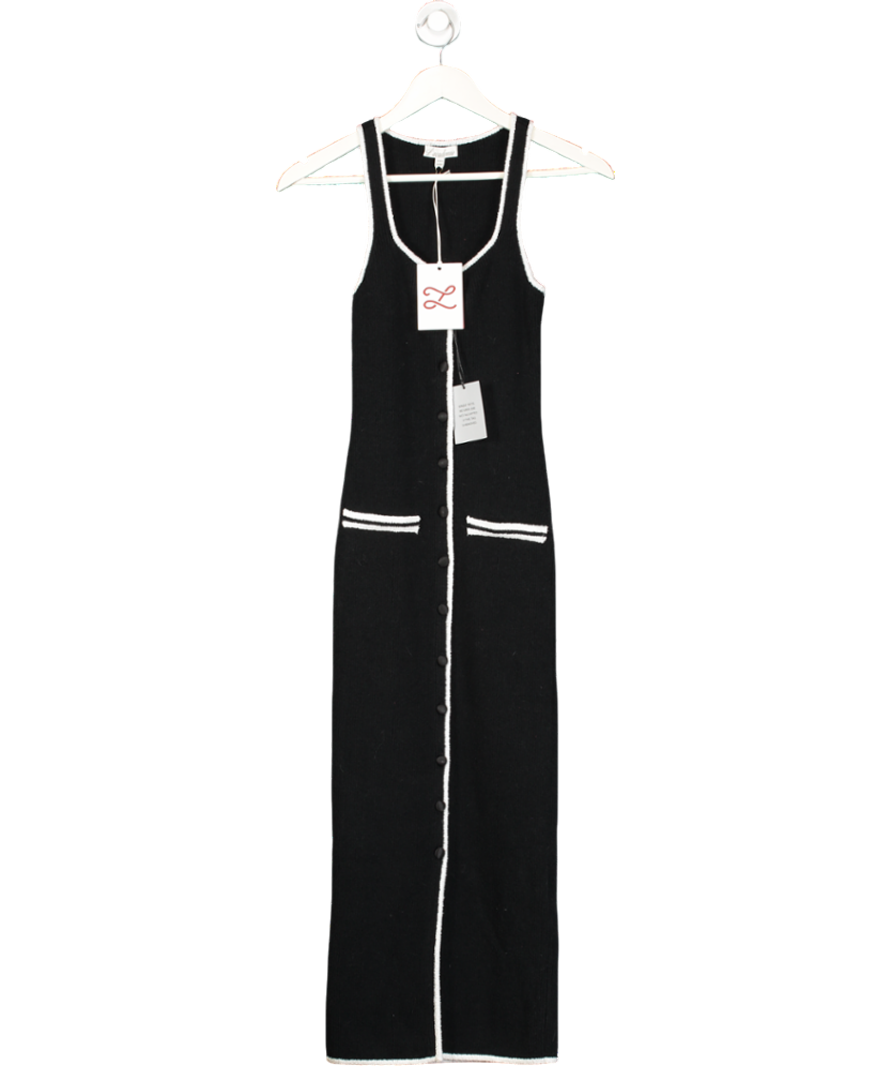 L'academie Black By Marianna Havilah Midi Dress UK XXS