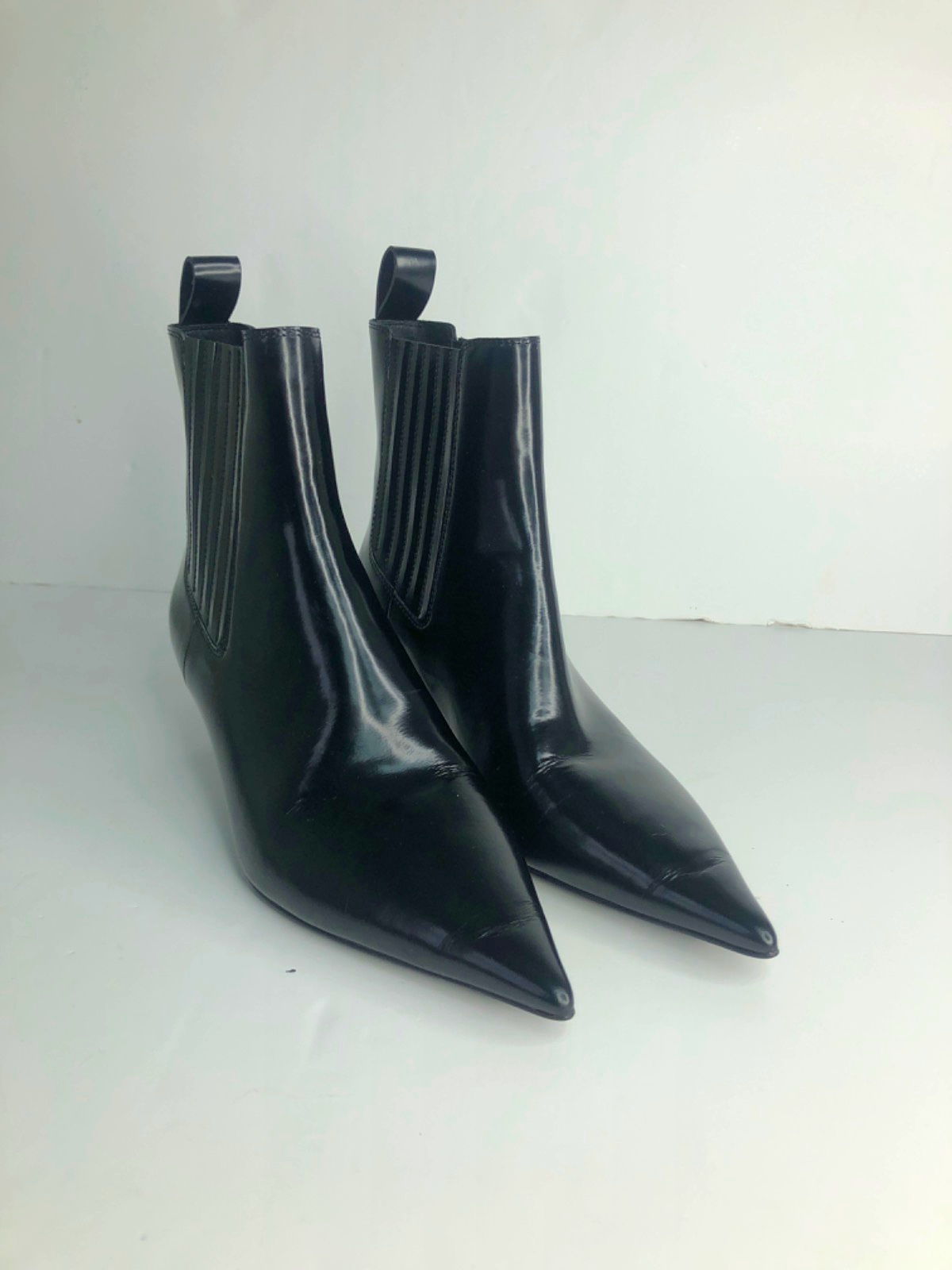 Marc Cain Black Leather Ankle Boots UK 4 EU 37