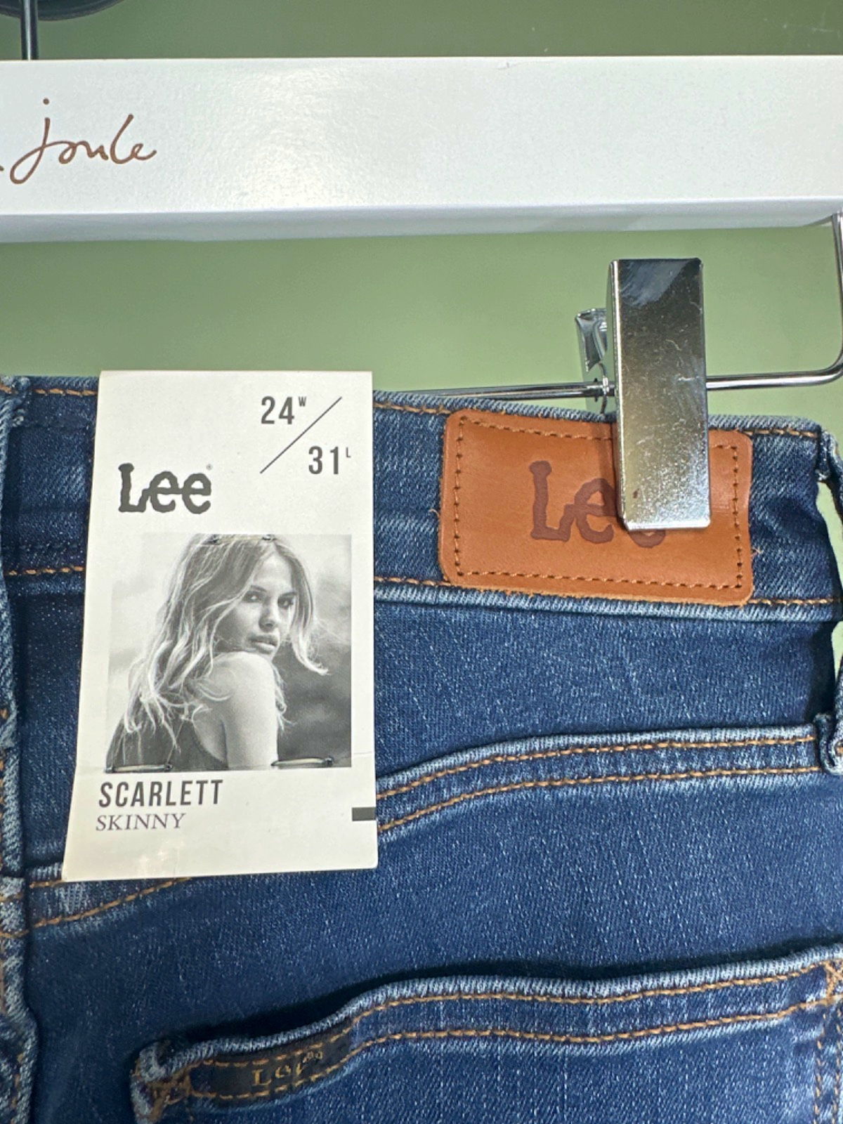 Lee Blue Scarlett Skinny Jeans UK W24