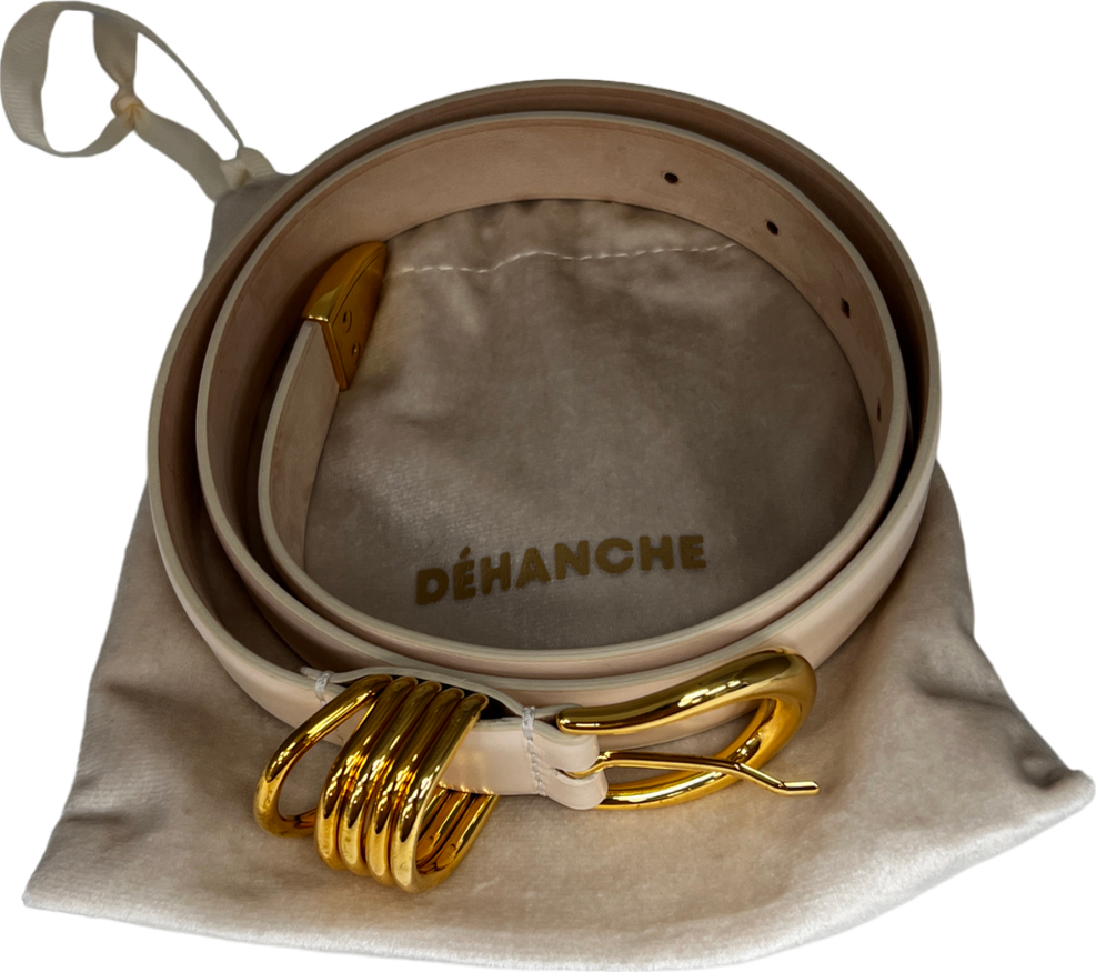 dehanche Cream Hollyhock Gold Belt UK M