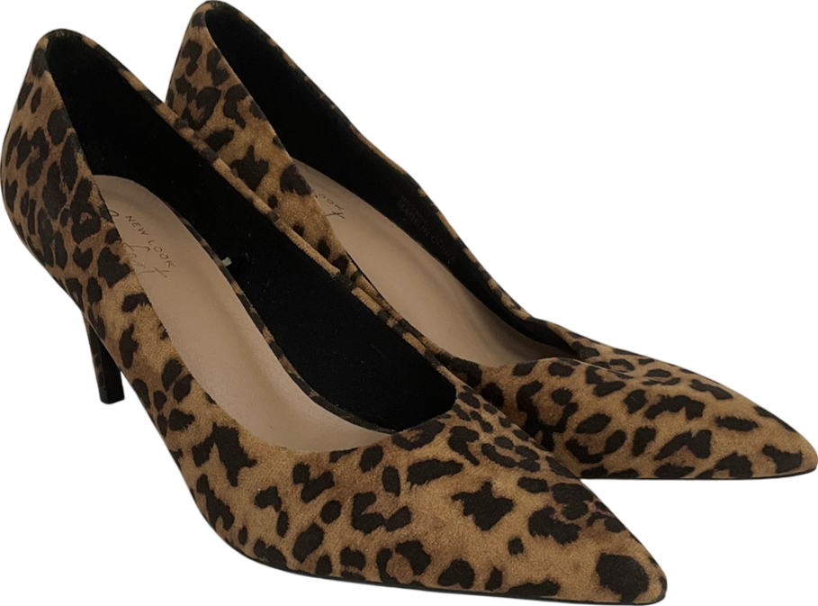 New Look Leopard Print Heels UK 7 EU 40 👠