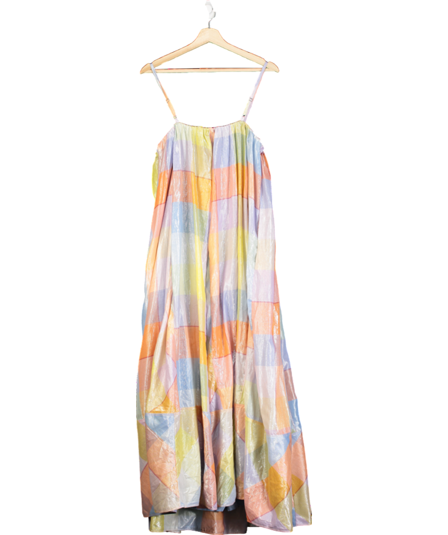 Pilcro Multicoloured Plaid Tent Maxi Dress UK L