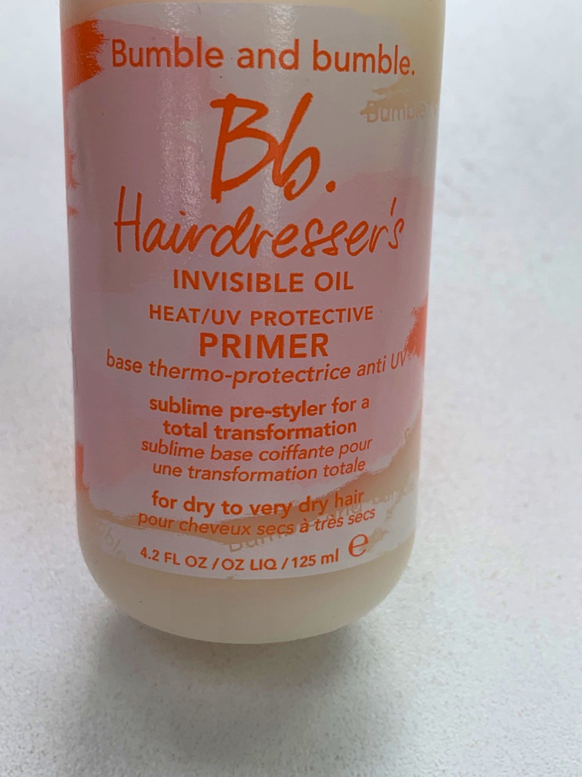 Bumble and Bumble Hairdresser's Invisible Oil Heat/UV Protective Primer 125 ml