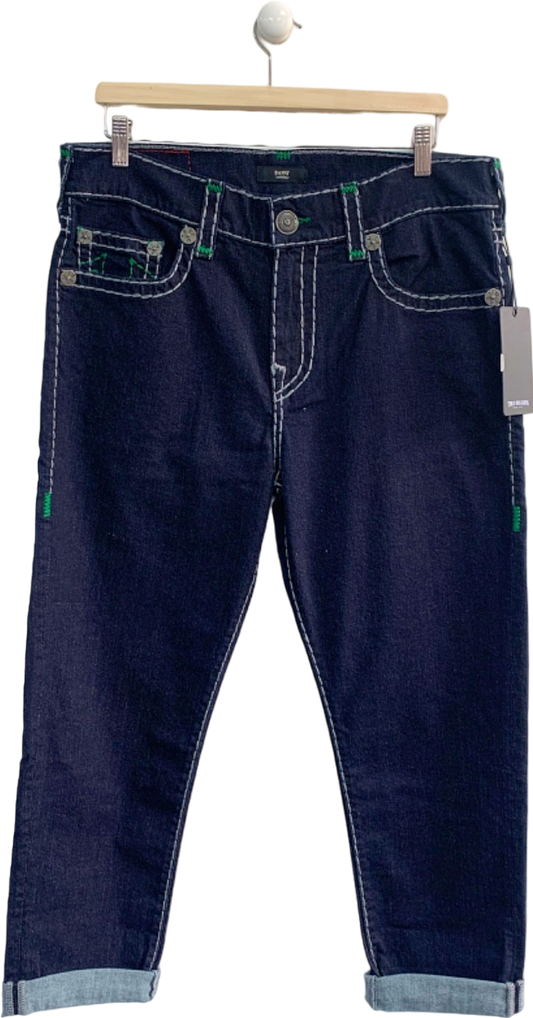 True Religion Dark Blue 'Danny' Tapered Jeans W32
