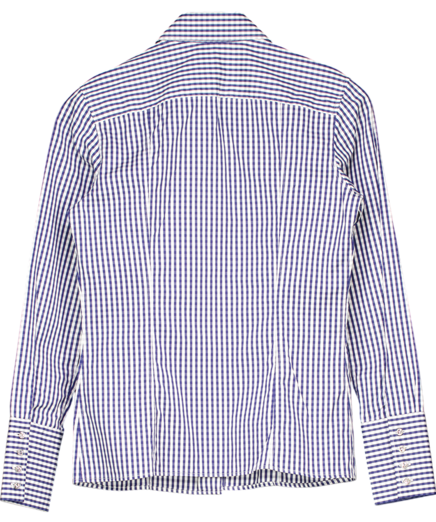 Philipp Plein Blue Gingham Shirt UK S