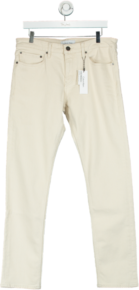 Calvin Klein Ivory Slim Fit Jeans W32