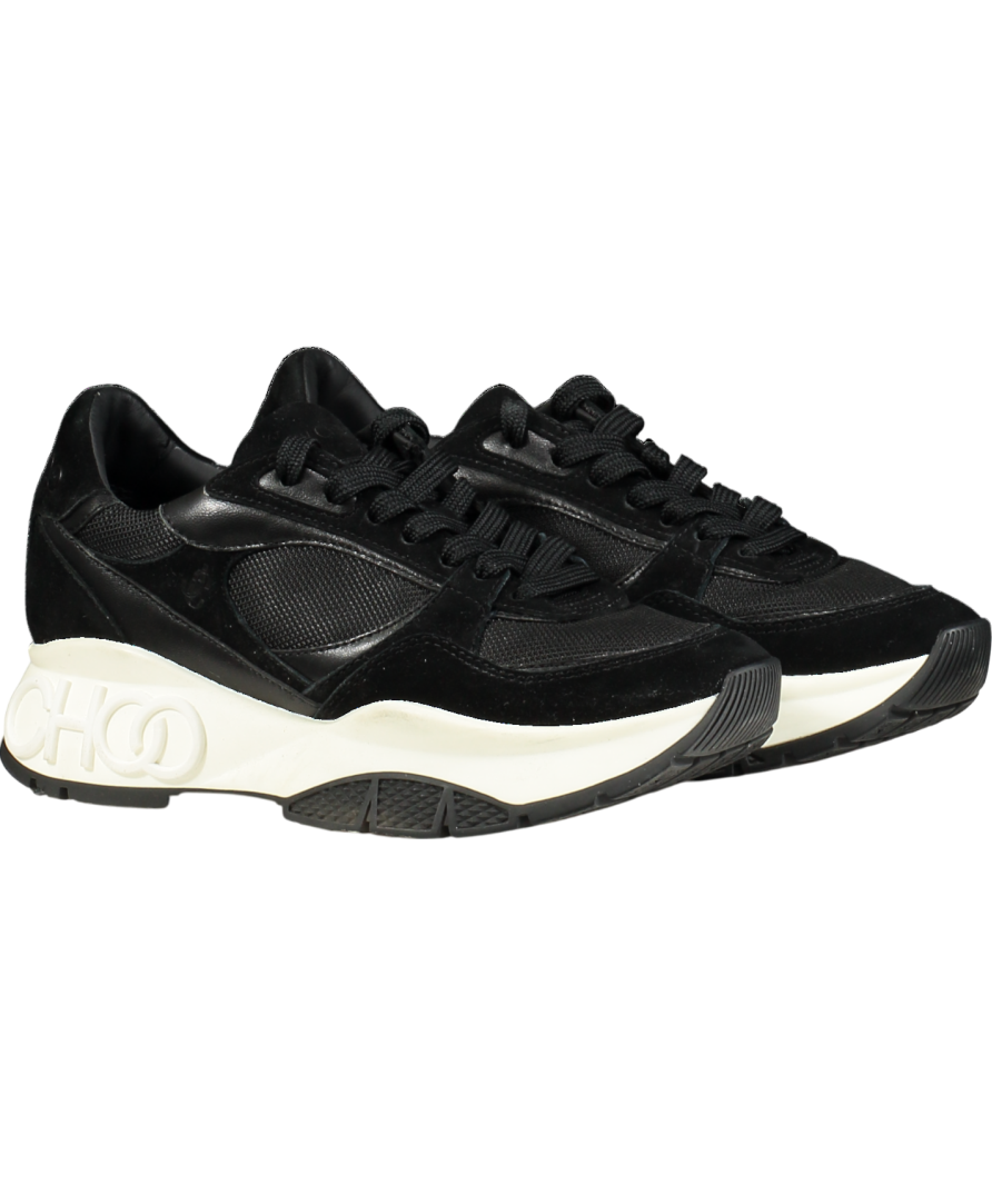 Jimmy Choo Black Landon Chunky Sneaker UK 4 EU 37 👠