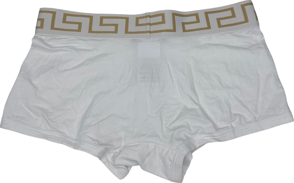 Versace White Greca Border Trunks W32
