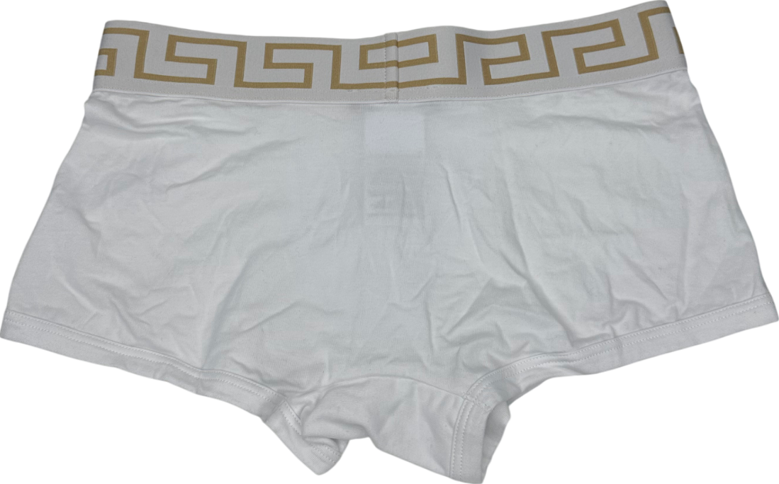 Versace White Greca Border Trunks W32