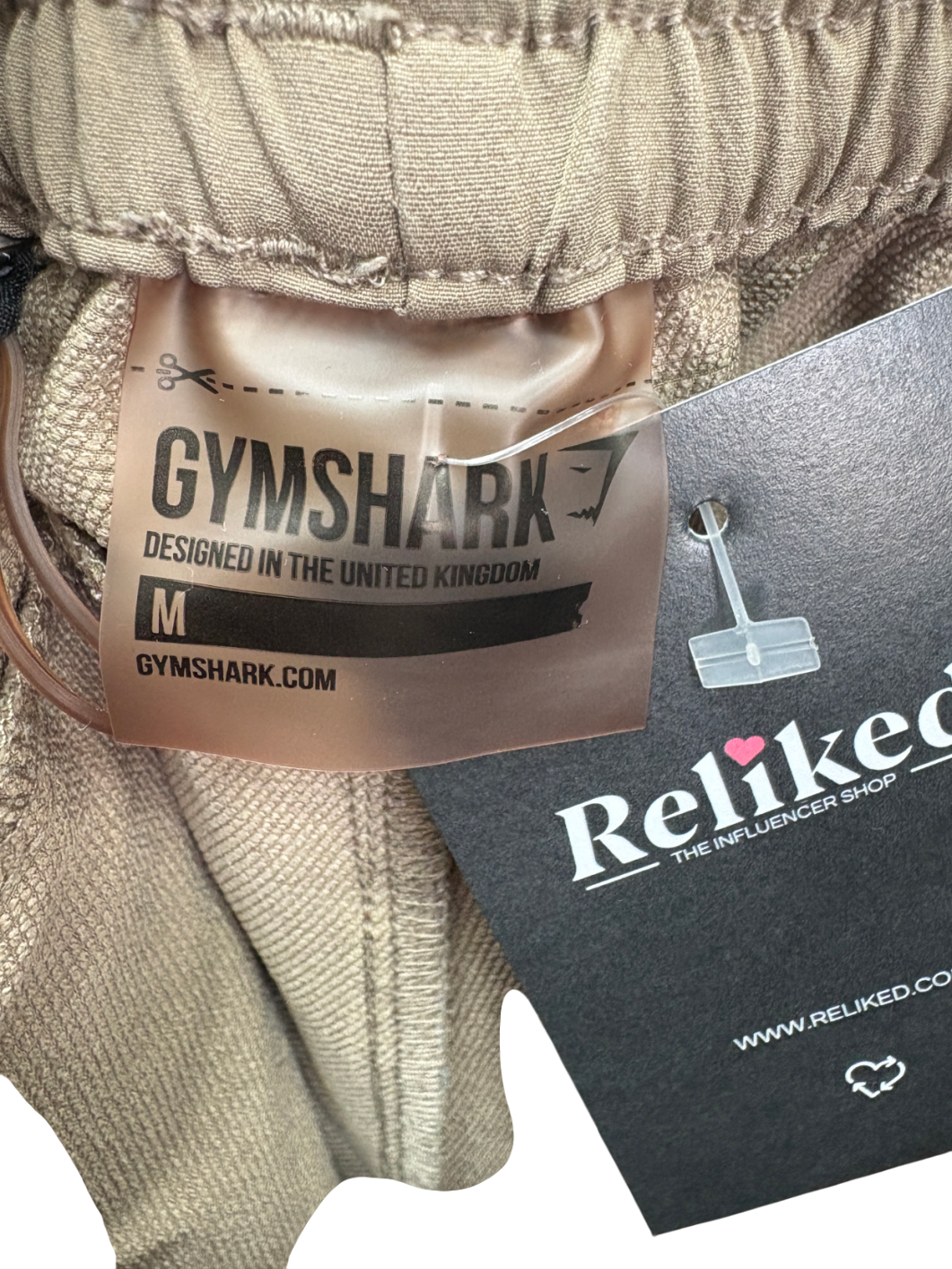 gymshark Beige Track Pants UK M