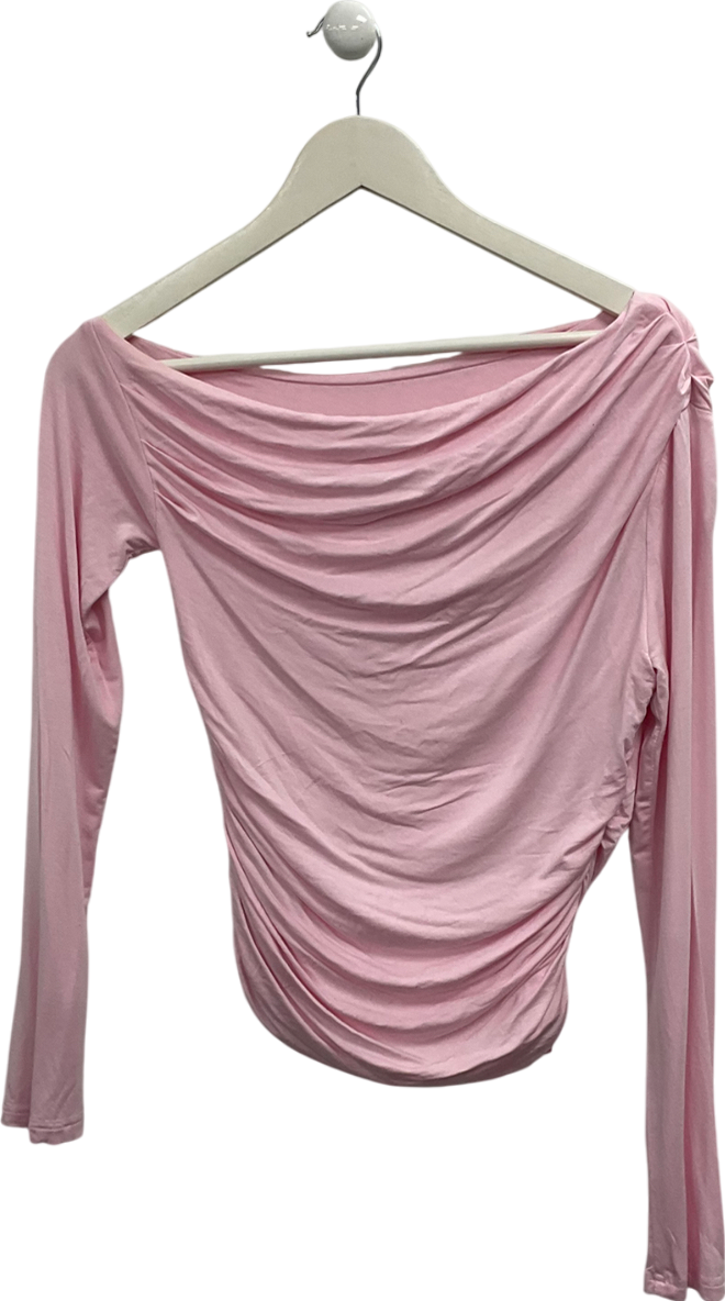 White Fox Pink Only For Tonight Long Sleeve Top UK L