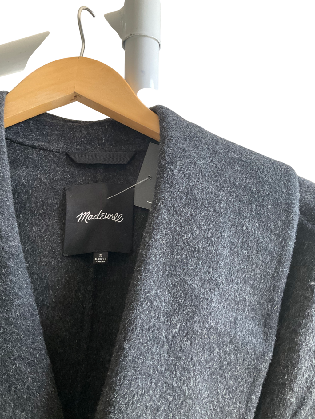 Madewell Grey Double- Face Robe Coat UK M