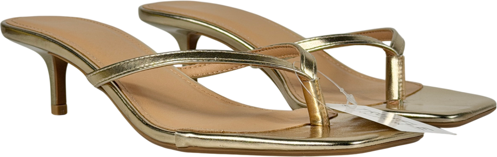 Truffle Collection Metallic Lammy Kitten Heels UK 6 EU 39 👠