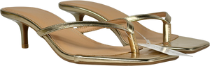 Truffle Collection Metallic Lammy Kitten Heels UK 6 EU 39