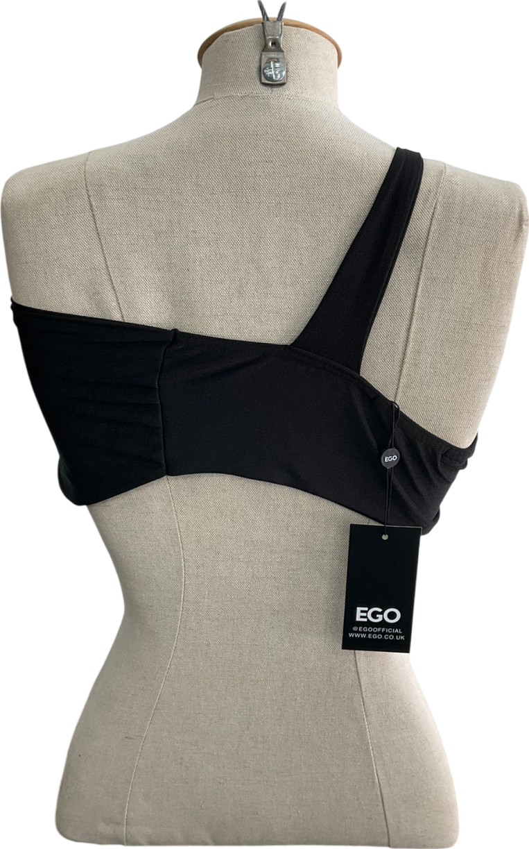 Ego Black Twist Disco Bralette UK 6