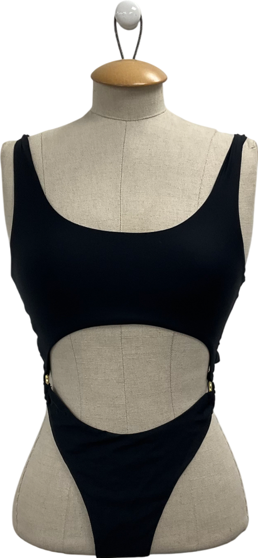 Guess Black Cut Out Swimsuit UK S