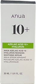 anua Azelaic Acid 10 Hyaluron Redness Soothing Serum 30ml