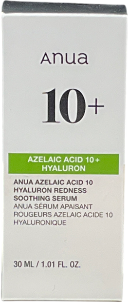 anua Azelaic Acid 10 Hyaluron Redness Soothing Serum 30ml