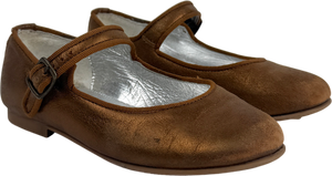 Papouelli Angelica Buckle Metallic UK 10 EU 28 👼