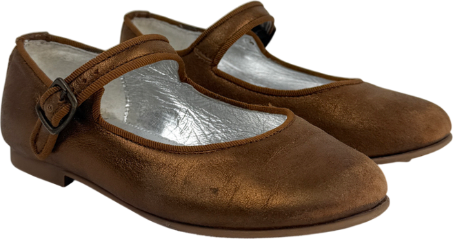 Papouelli Angelica Buckle Metallic UK 10 EU 28 👼