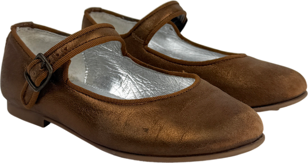 Papouelli Angelica Buckle Metallic UK 10 EU 28 👼