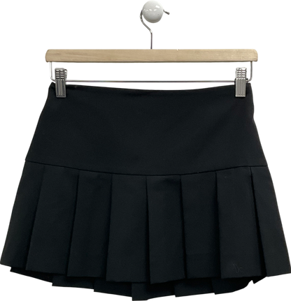 MANGO Black Pleated Mini Skirt UK XS