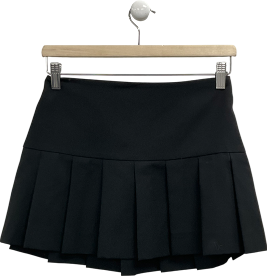 MANGO Black Pleated Mini Skirt UK XS