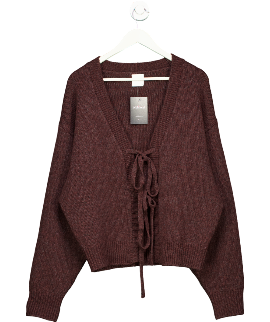 Deiji Studios Brown Wool Blend Cardigan UK S/M