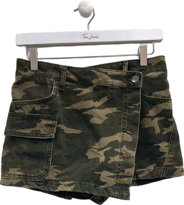 River Island Camouflage Mini Skirt UK 6