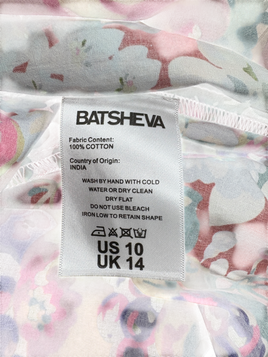 Batsheva x Laura Ashley Red Mini Prarie Dress UK 14