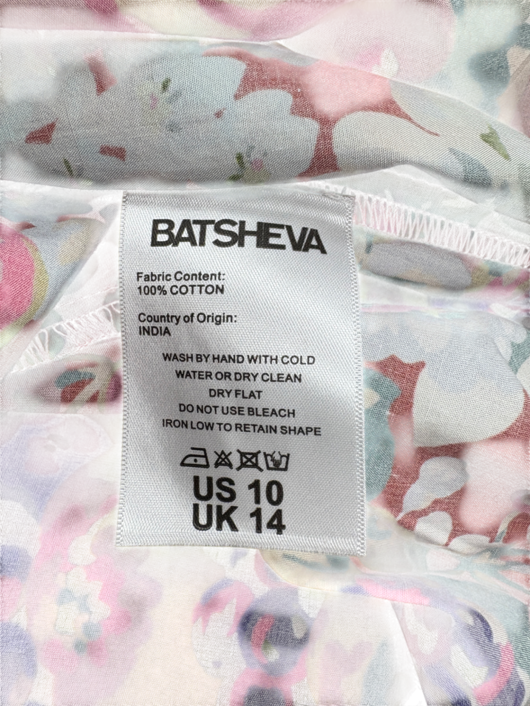 Batsheva x Laura Ashley Red Mini Prarie Dress UK 14