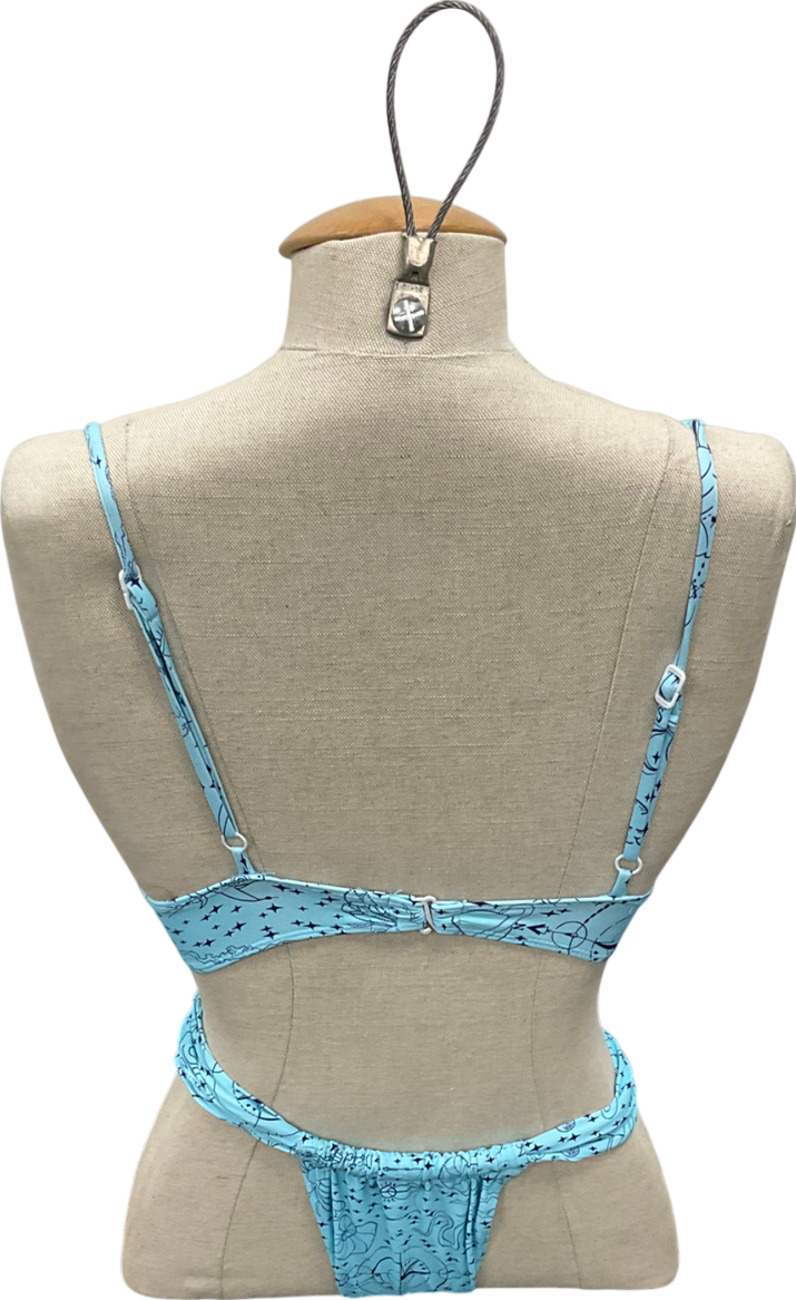 Stone fox swim Blue Bikini With Detailed Design UK XS