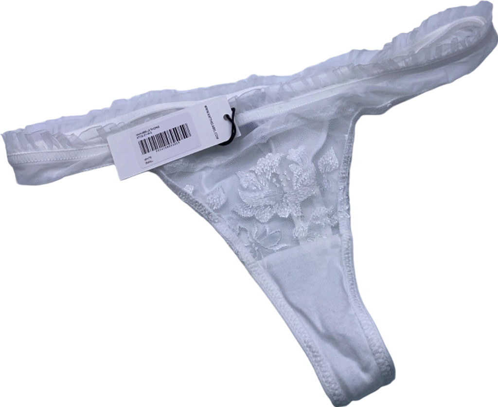 Kat the Label White Annabelle Thong UK S
