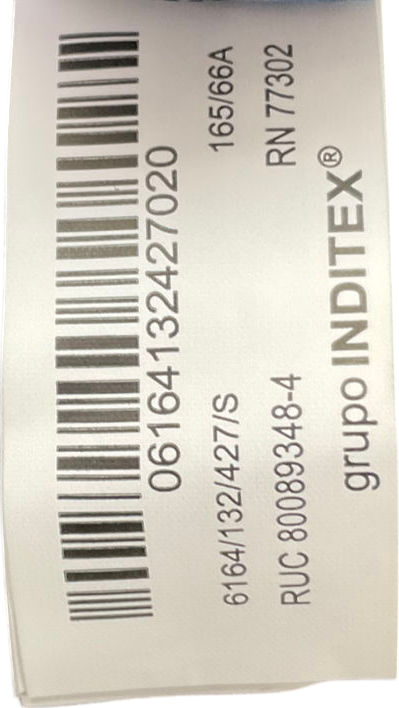 ZARA Blue Denim Warp Skort UK S