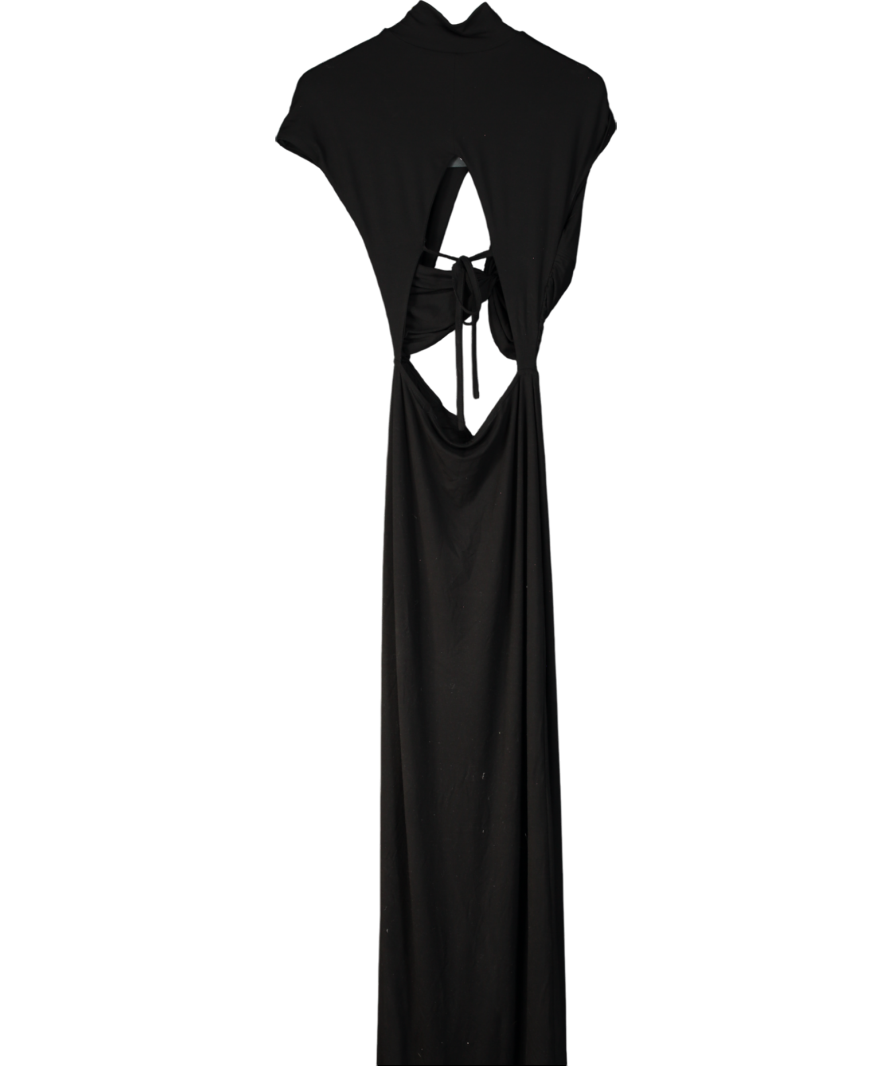 Noughts & Kisses Onia Black Cut Out Maxi Dress UK XS