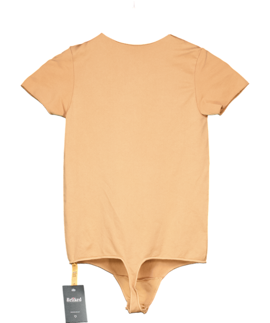 SKIMS Beige Fits Everybody T-shirt Bodysuit UK L/XL
