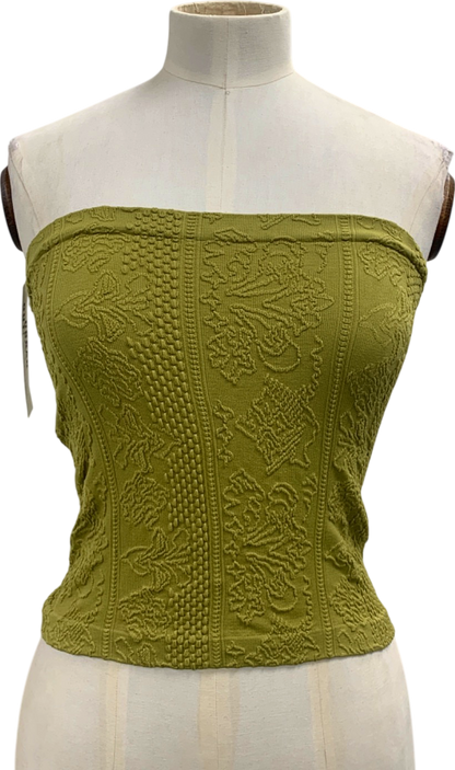 Urban Outfitters Green Out From Under Strapless Top UK L