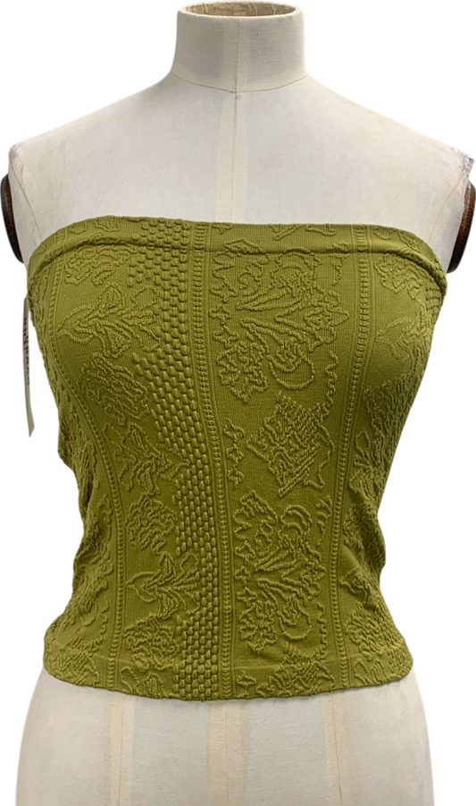 Urban Outfitters Green Out From Under Strapless Top UK L